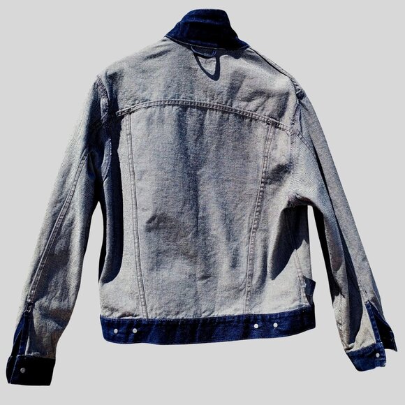 Frida Kahlo Y2K Portrait Denim Trucker Jacket Hand Painted Women L XL / Men M - Picture 11 of 16